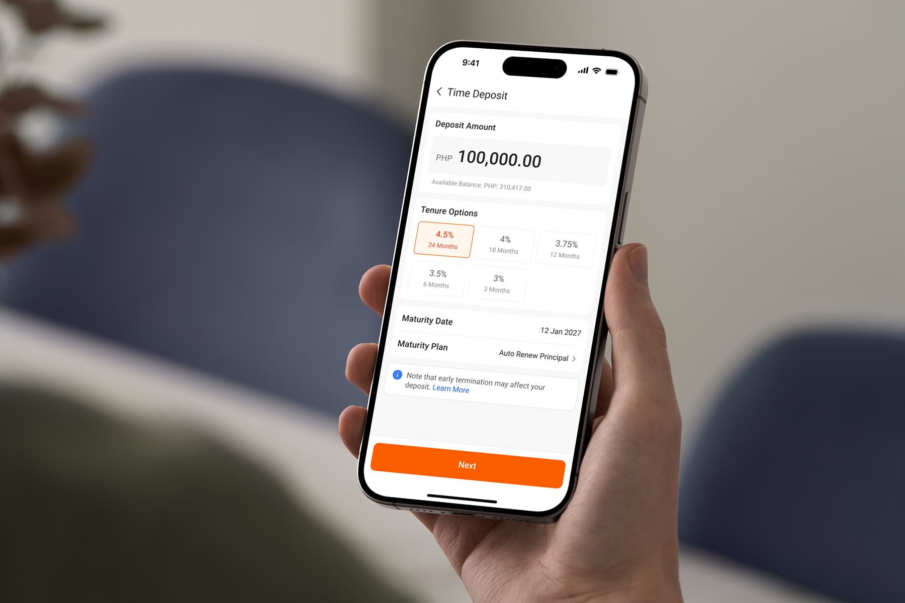 SeaBank Time Deposit Auto-Renew